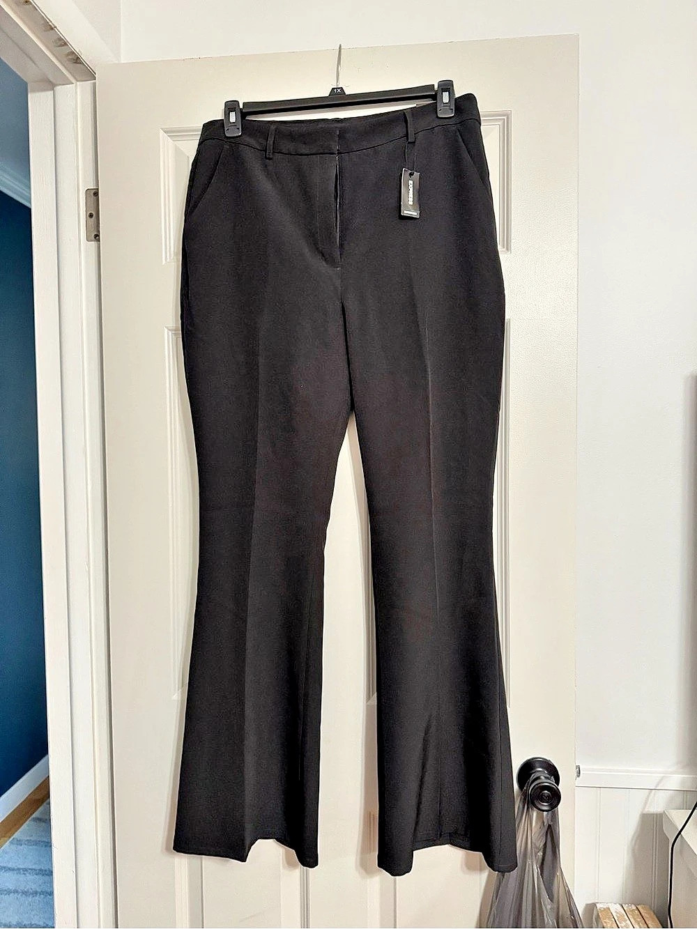 Express Editor High Waisted Flare Trouser Black 14R